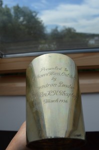 Inscription: to the Officers' Mess at RAF Calshot